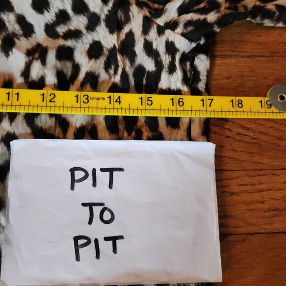 rag & bone Leopard Print 100% Silk Midi Dress - Picture 7 of 11